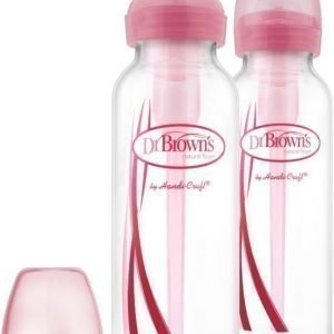 Dr.Brown Tuttipullo Options 250 ml 2 kpl Vaaleanpunainen