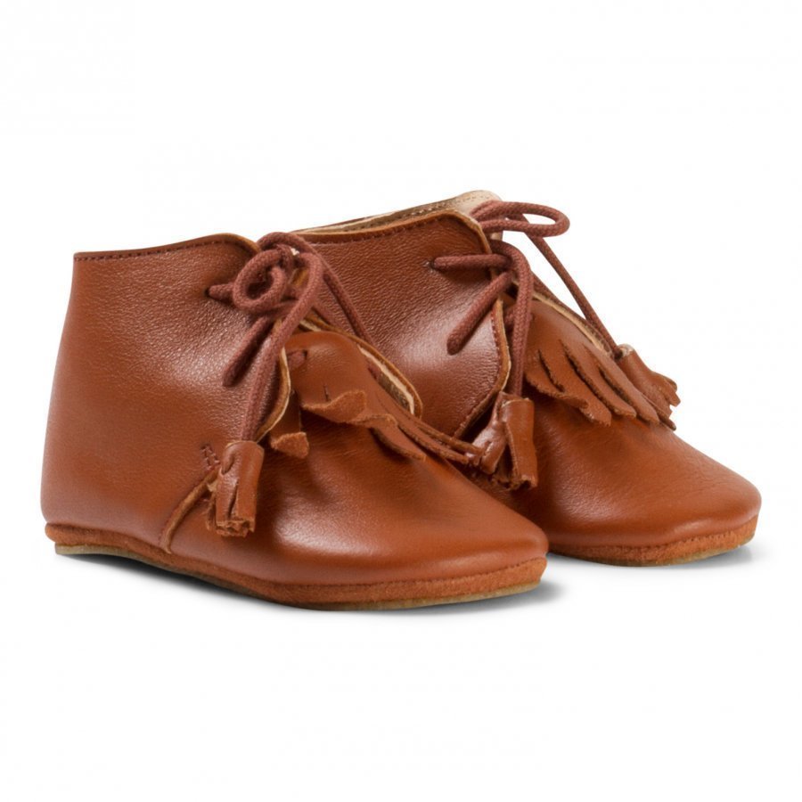 Easy Peasy Brown Fringe Mexip Shoes Anti Slip Sole Vauvan Kengät