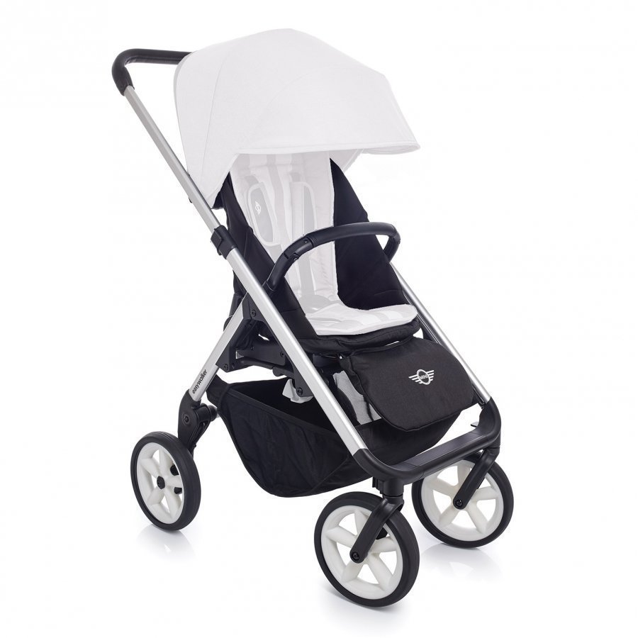 Easywalker Mini Stroller Silver With White Wheels Runko