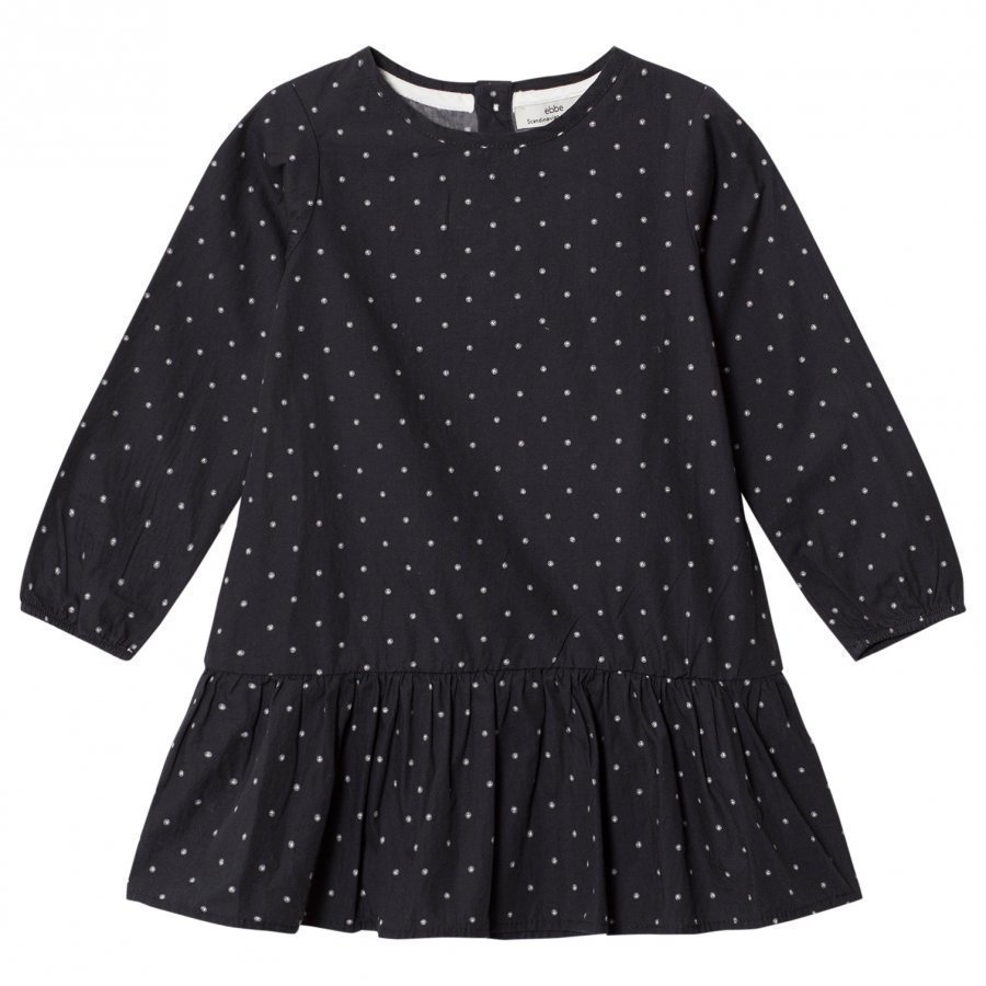 Ebbe Kids Aivory Dress Ebbe Dots On Black Mekko