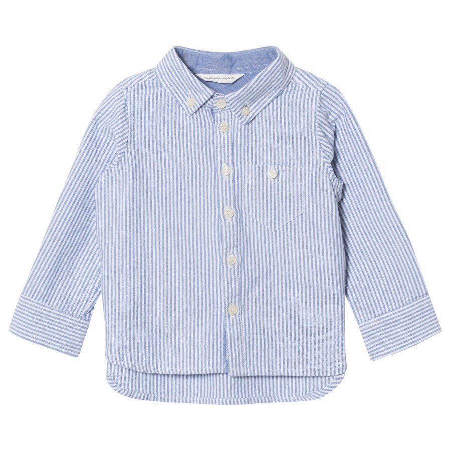 Ebbe Kids Alf Shirt Oxford Blue Stripe Kauluspaita