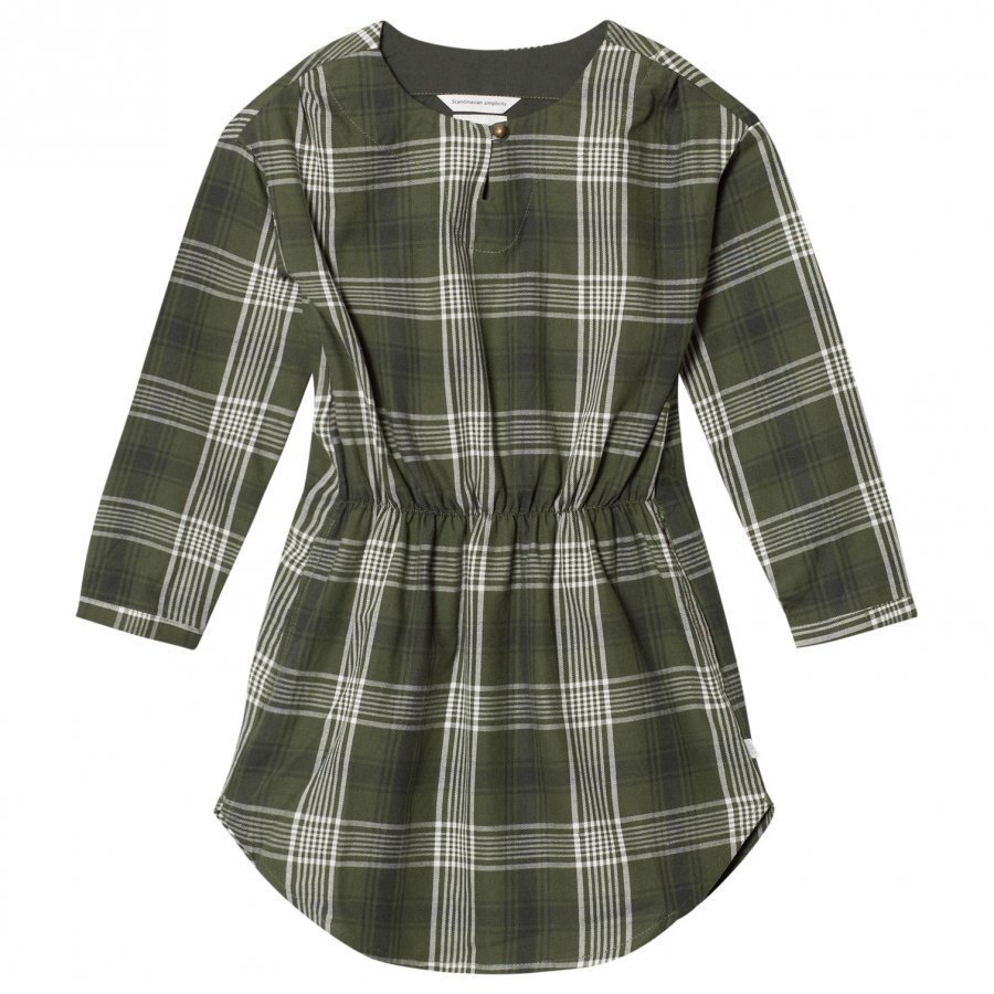 Ebbe Kids Angela Dress Bronze Green Check Mekko