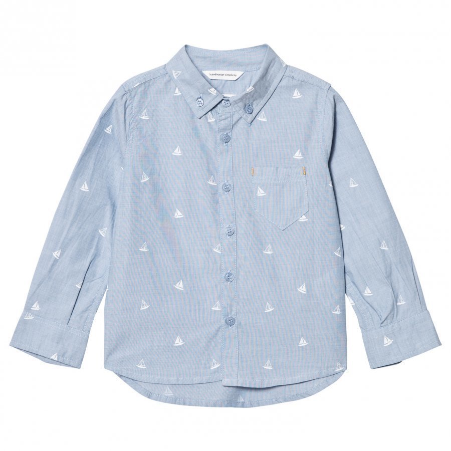 Ebbe Kids Cabe Button Down Shirt Tilting Boats Kauluspaita