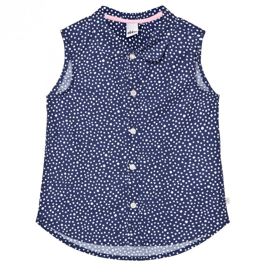 Ebbe Kids Coco Blouse Dotted Midnight Blue Pusero