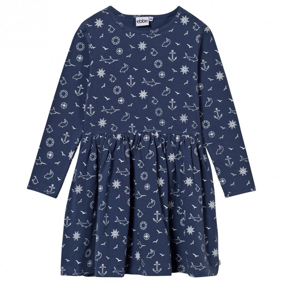 Ebbe Kids Dress Happy Navy Symbols Mekko