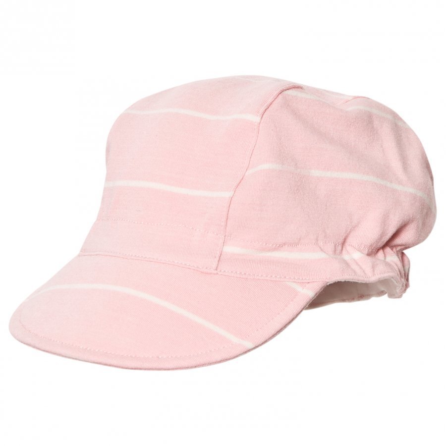 Ebbe Kids Edor Baby Cap Powder Pink/Off White Stripes Aurinkohattu