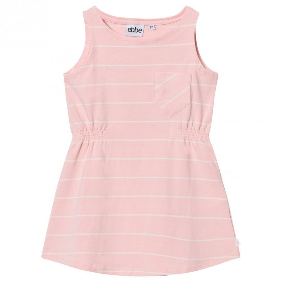 Ebbe Kids Ellis Dress Powder Pink/Off White Stripes Mekko