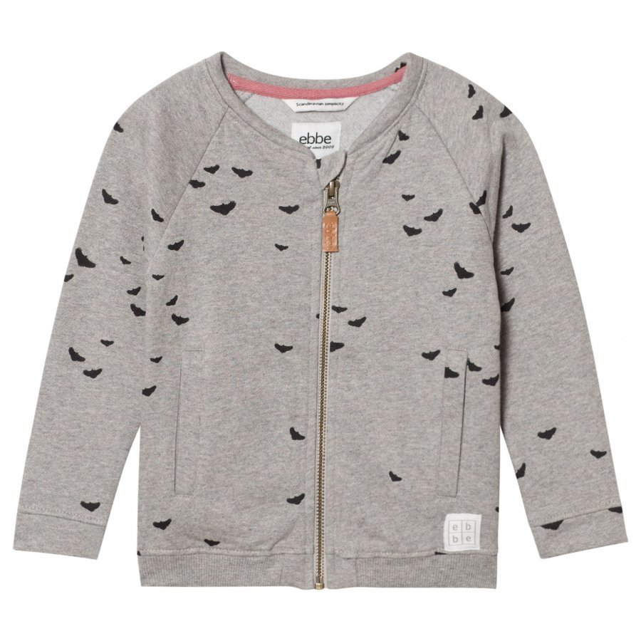 Ebbe Kids Fifty Bomber Sweat Jacket Black Woodpeckers Oloasun Paita