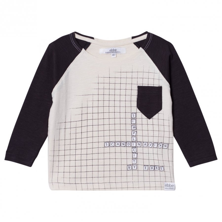 Ebbe Kids Henry Raglan Tee Milky White T-Paita