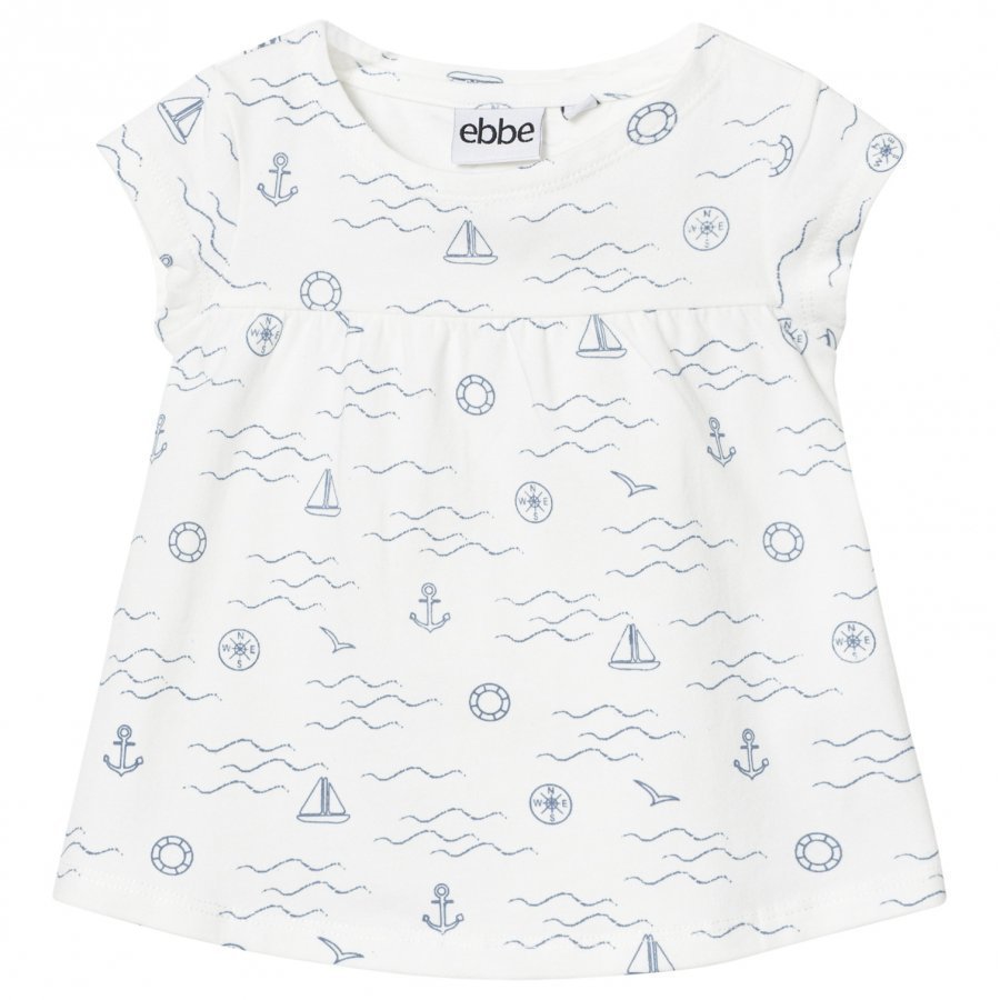 Ebbe Kids Malva Tee Navy Waves T-Paita