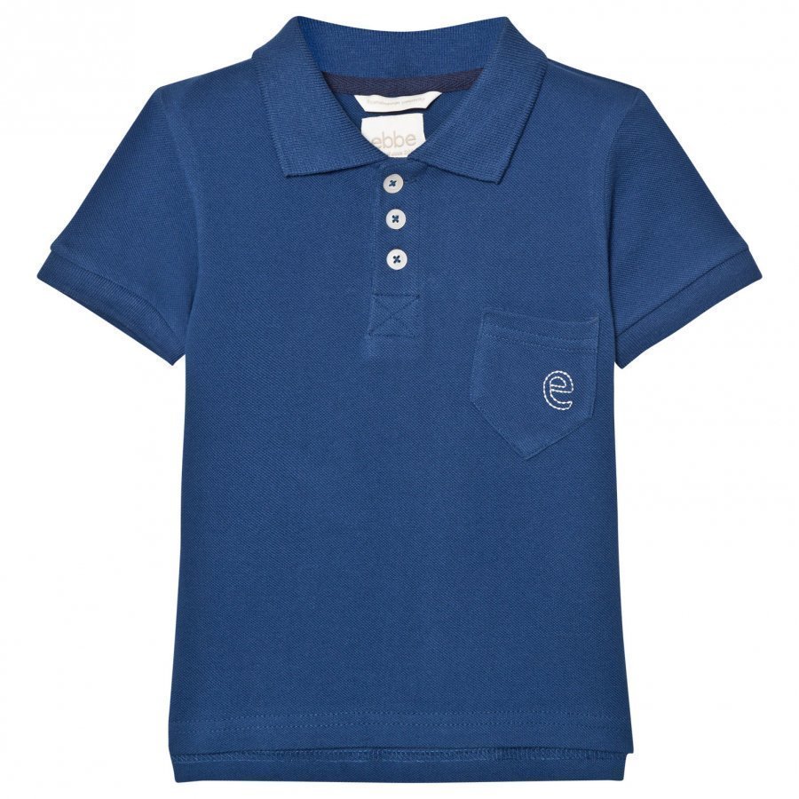 Ebbe Kids Peter Piké Dark Ocean Blue Pikeepaita