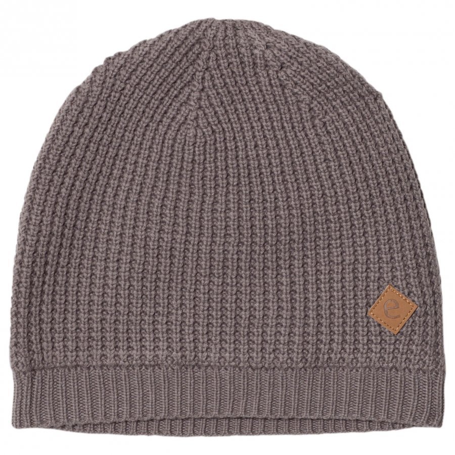 Ebbe Kids Simson Knitted Beanie Grey Waffle Pipo