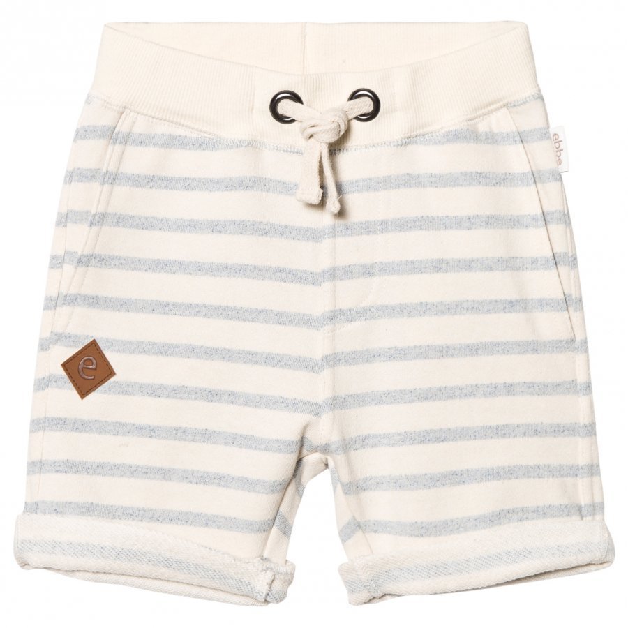 Ebbe Kids Sixten Sweat Shorts Blue Fog Stripes Oloasun Shortsit