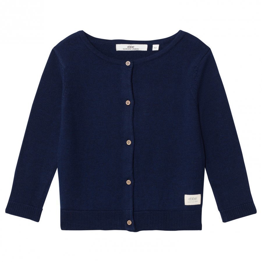 Ebbe Kids Smila Knitted Cardigan Deep Navy Neuletakki