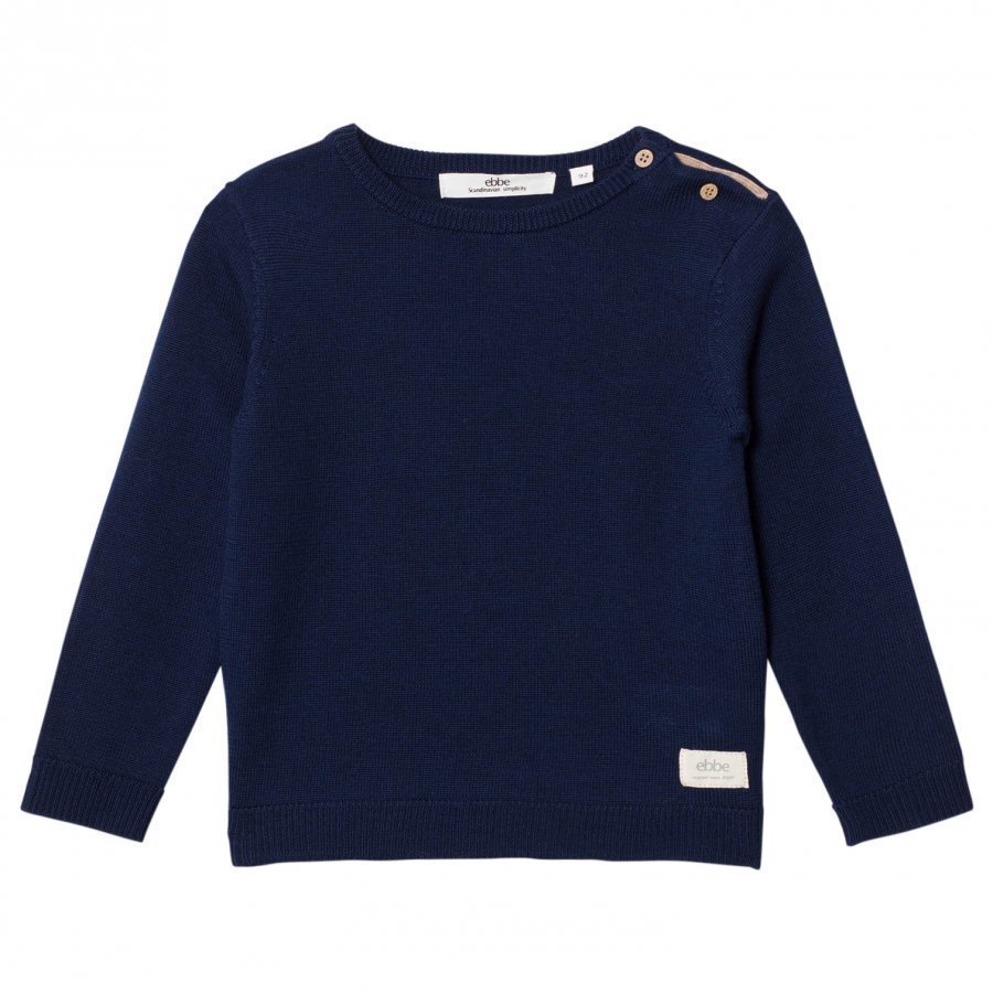 Ebbe Kids Sune Knitted Sweater Deep Navy Oloasun Paita