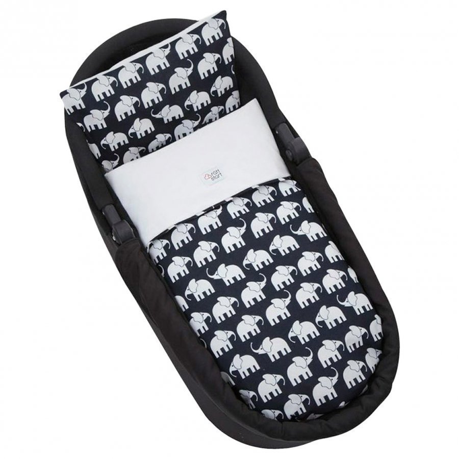 Elephant Bedset Cot Elephant Black Pussilakanasetti