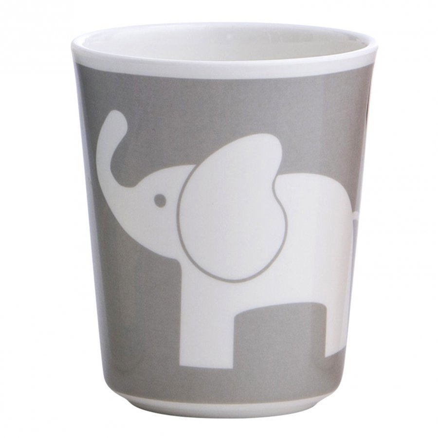 Elephant Melamine Glass Elefant Dark Grey Muki