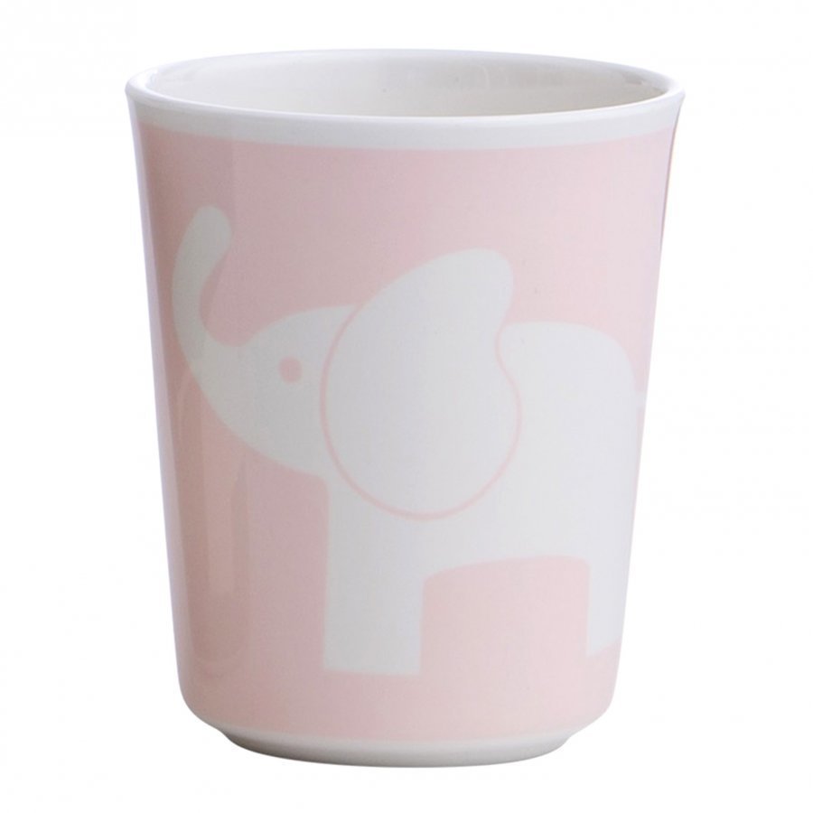 Elephant Melamine Glass Elephant Pink Muki