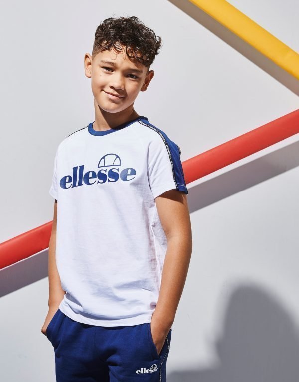 Ellesse Edison Tape T-Paita Valkoinen