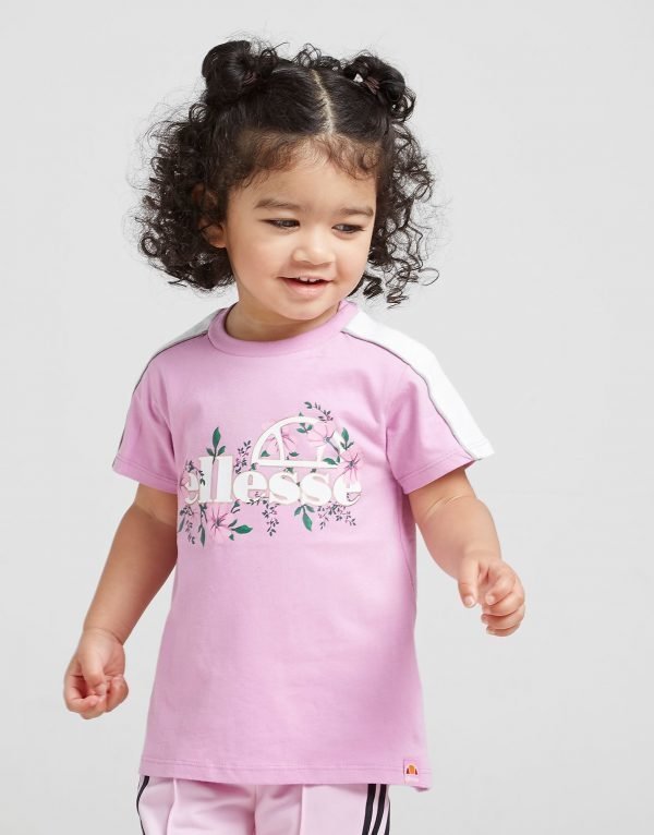 Ellesse Girls' Aster T-Shirt Infant Lilac / White