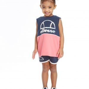 Ellesse Girls' Felice Tank / Short Set Vaaleanpunainen