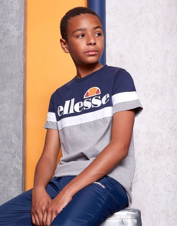 Ellesse Logo Panel T-Shirt Sininen