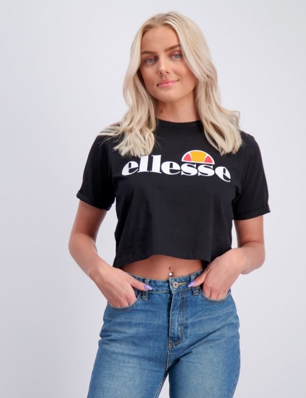 Ellesse Nicky Crop T Shirt T-Paita Musta