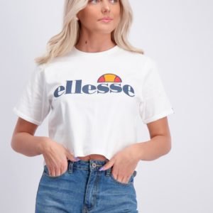 Ellesse Nicky Crop T Shirt T-Paita Valkoinen