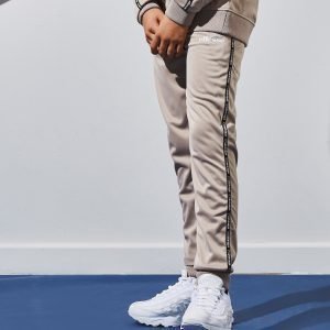 Ellesse Tape Poly Track Pants Beige