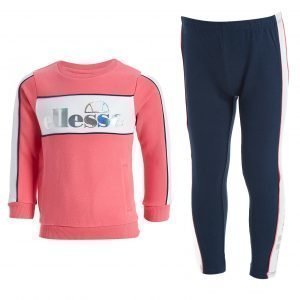 Ellesse Tyttöjen Elvria Verryttelypaita / Leggingsit Setti Vaaleanpunainen