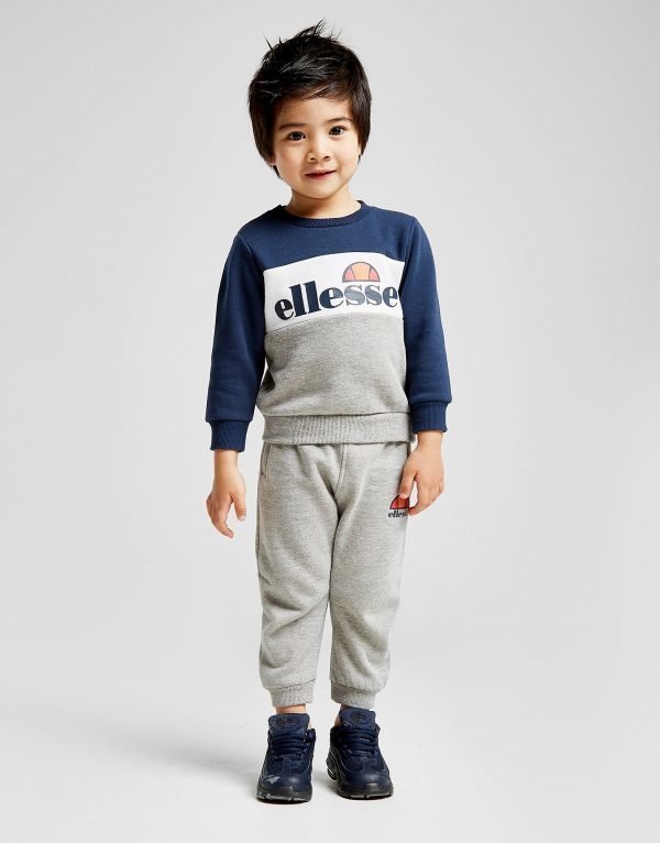 Ellesse Urbania Crew Tracksuit Infant Harmaa