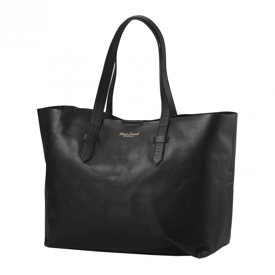 Elodie Details Changing Bag Black Leather Hoitolaukku