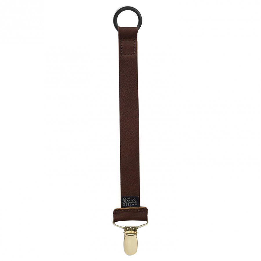 Elodie Details Pacifier Clip Leather Brown Tutti