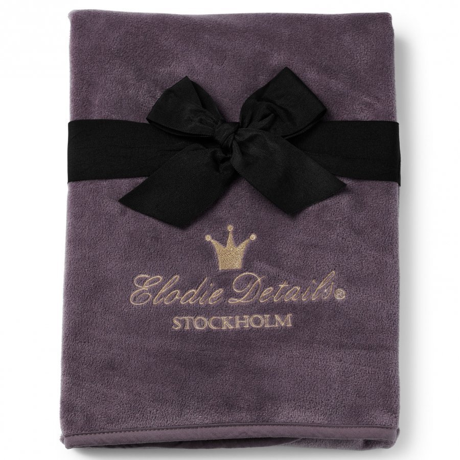 Elodie Details Pearl Velvet Blanket Plum Love Huopa