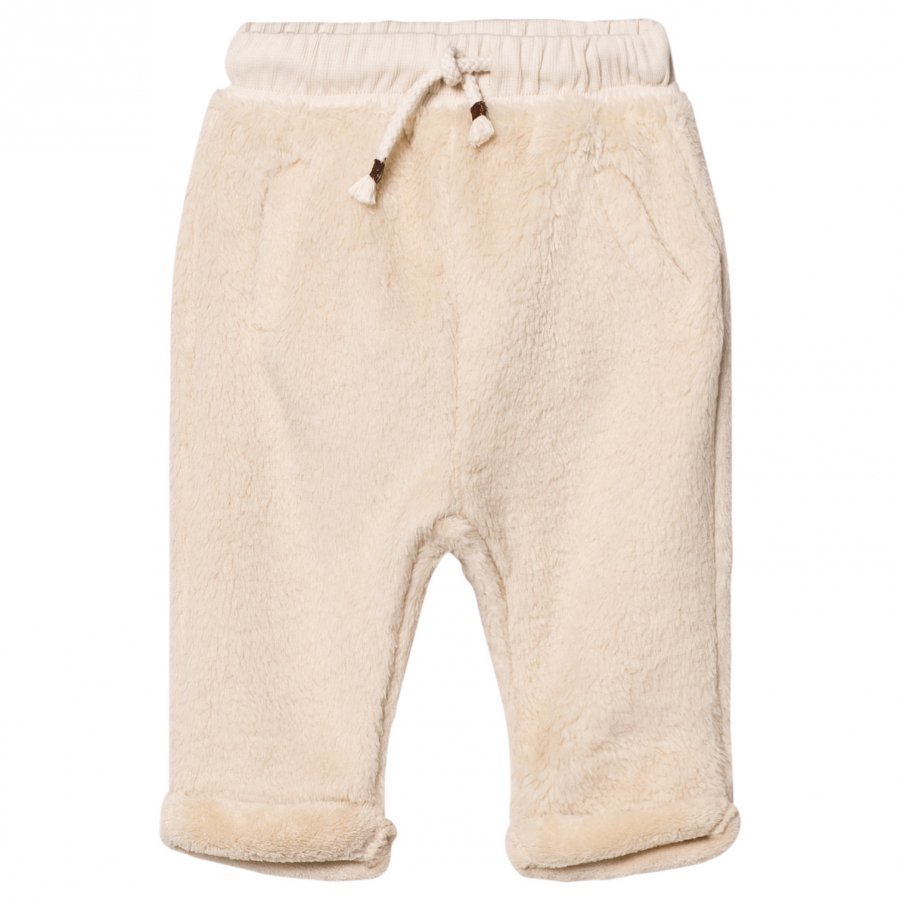 Emile Et Ida Ecru Fuzzy Pants Ecru Verryttelyhousut