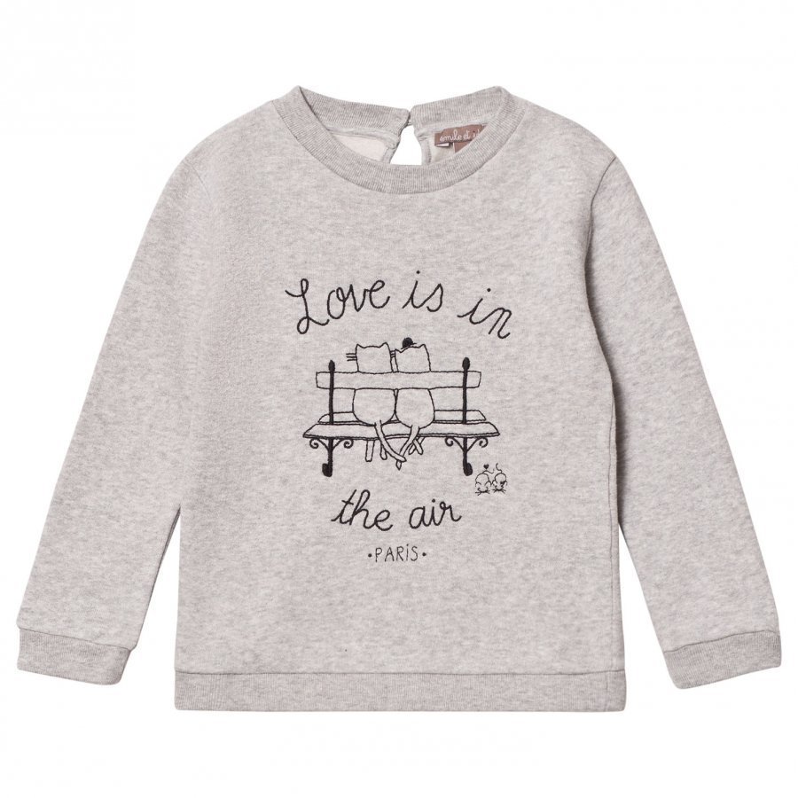 Emile Et Ida Gris Chine Love Is In The Air Sweater Oloasun Paita