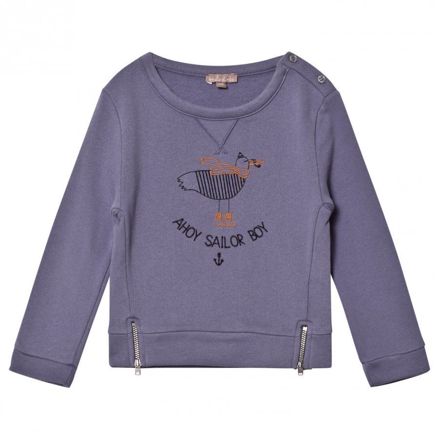 Emile Et Ida Sailor Boy Sweater Indigo Oloasun Paita