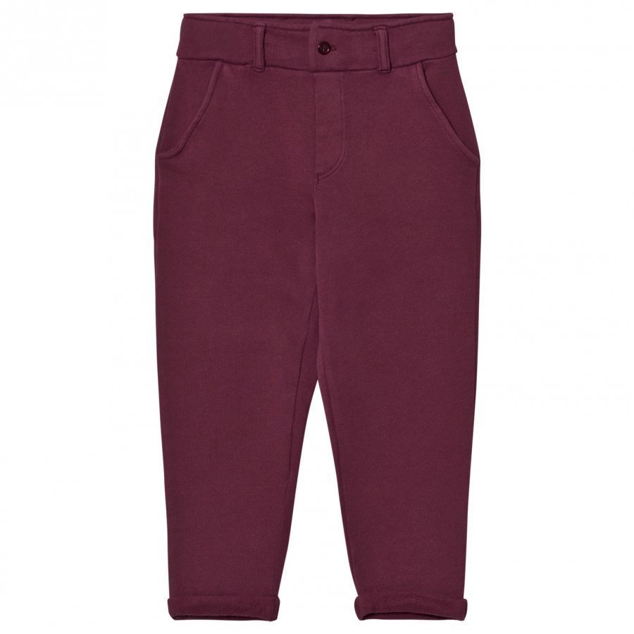 Emile Et Ida Sweatpants Prune And Ocre Housut