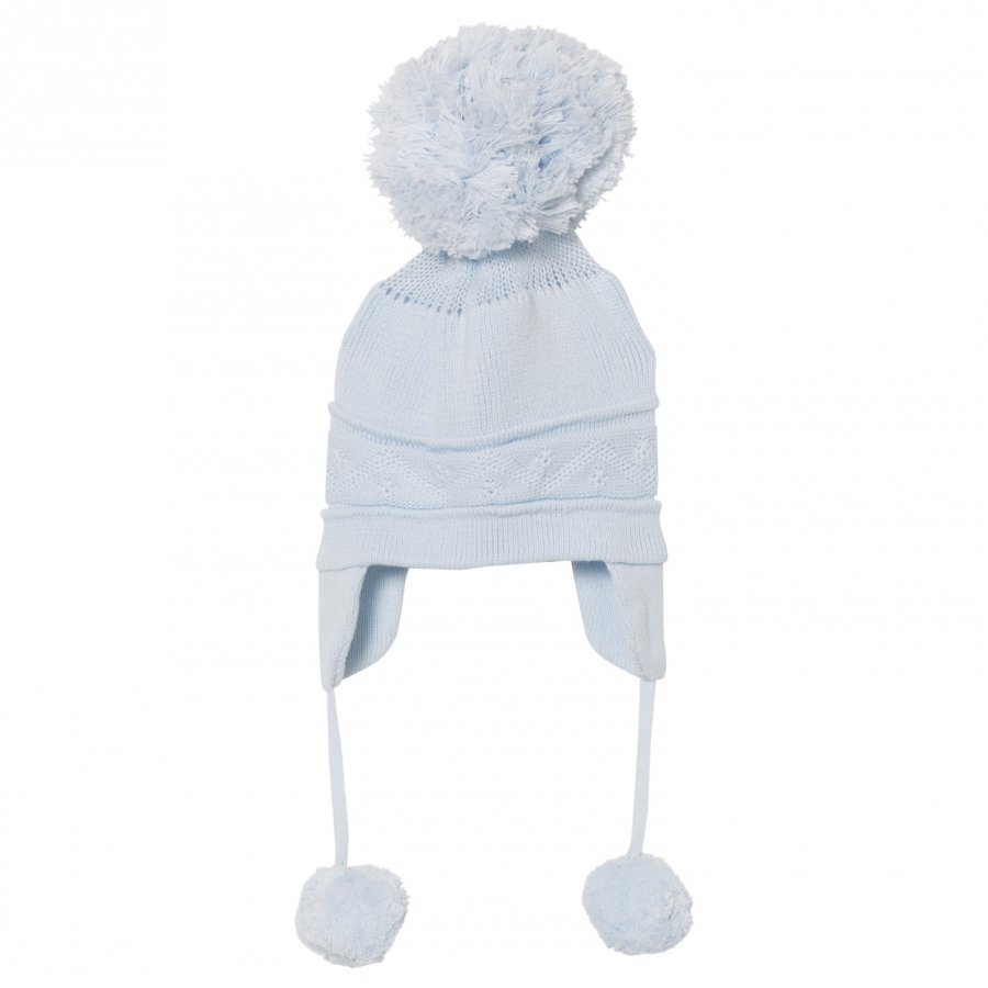 Emile Et Rose Griffin Blue Bobble Hat With Ear Flaps Pipo