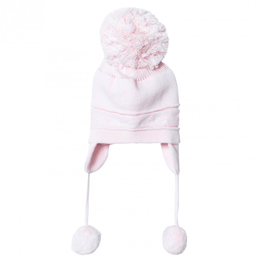 Emile Et Rose Griffin Pink Bobble Hat With Ear Flaps Pipo