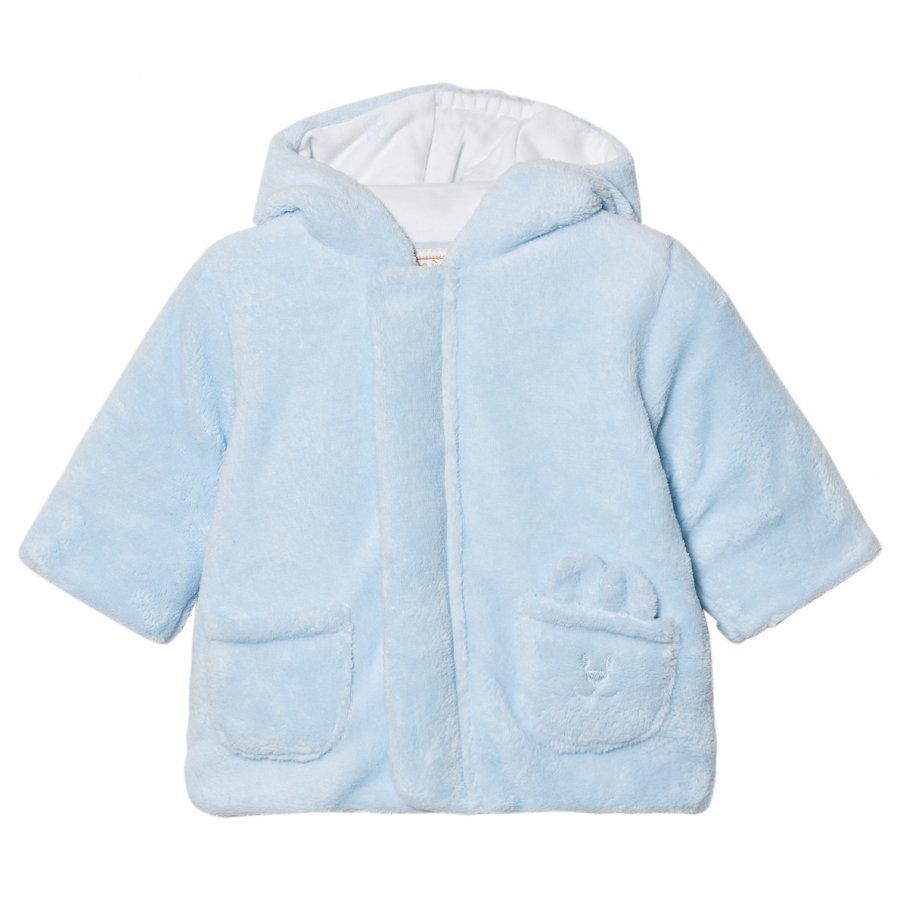 Emile Et Rose Lenny Fleece Coat Pale Blue Fleece Takki