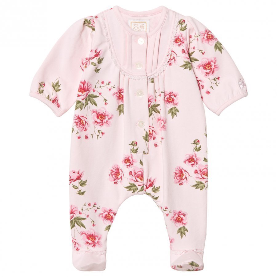 Emile Et Rose Lesley Pink Footed Baby Body With Floral Print Body