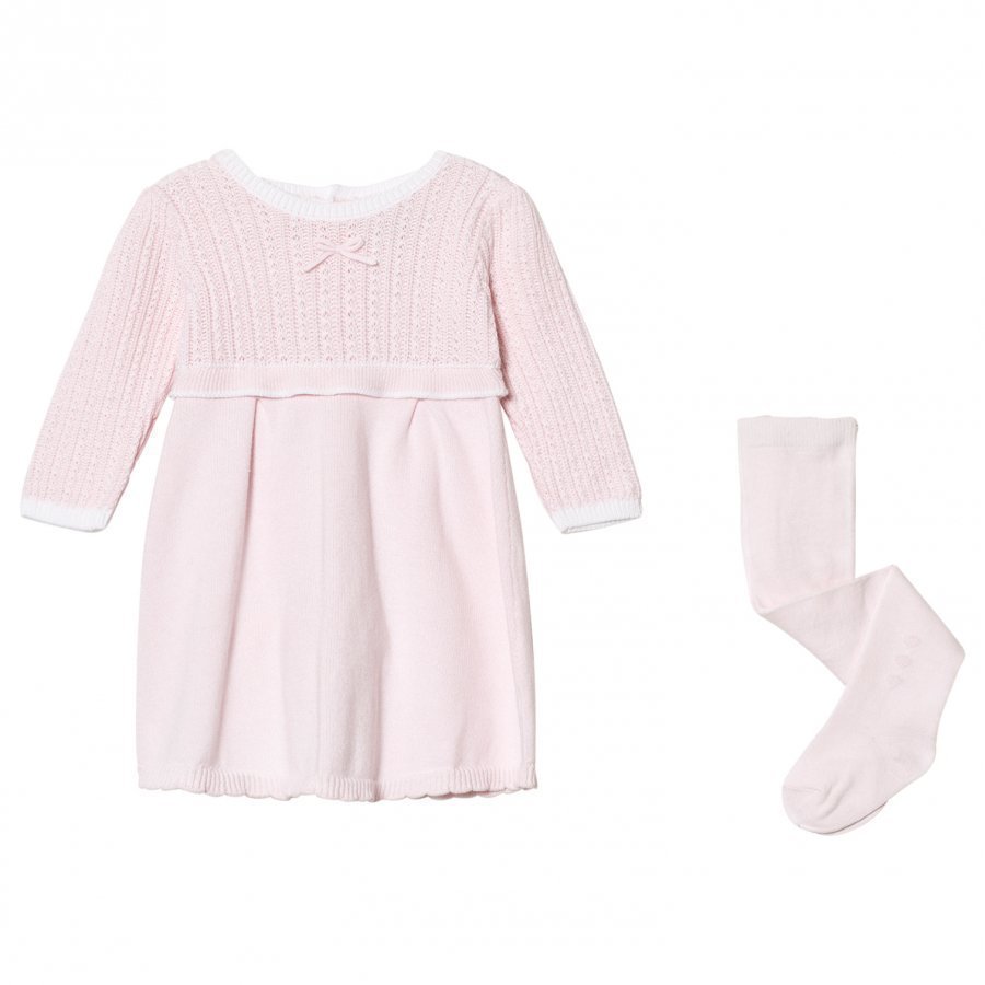 Emile Et Rose Loralie Knit Dress And Tights Set Pink Mekko