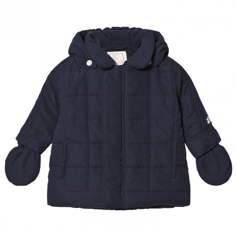 Emile Et Rose Navy Padded Coat Toppatakki