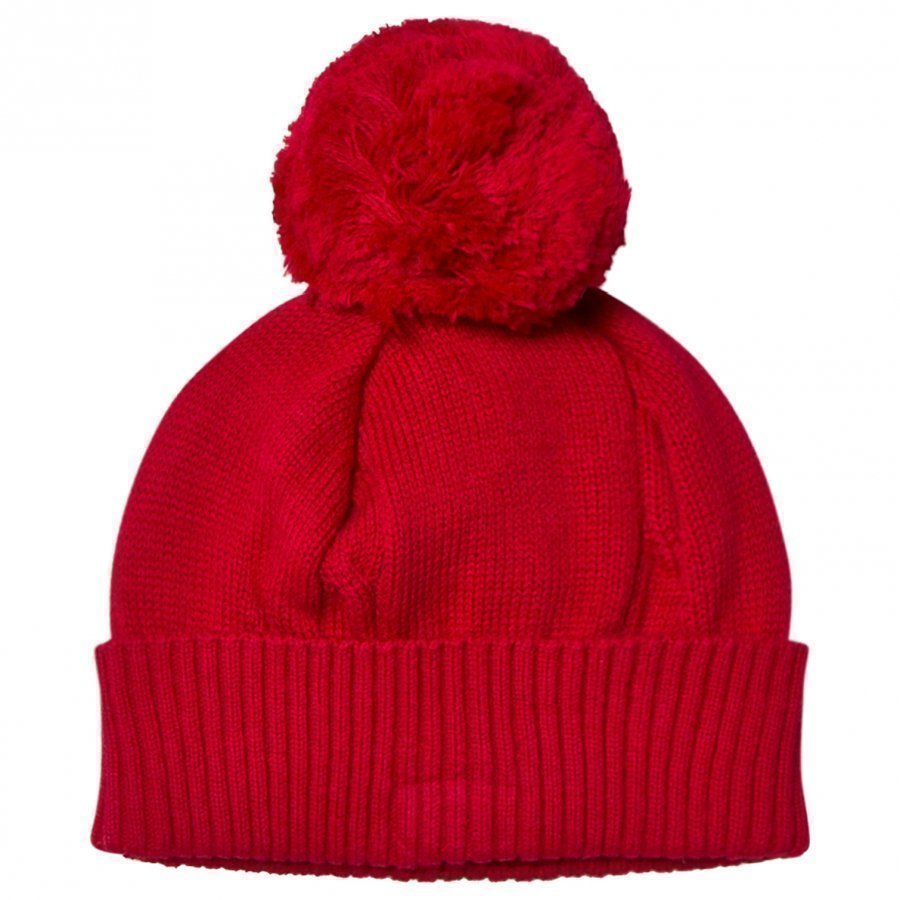 Emile Et Rose Red Bobble Hat Pipo