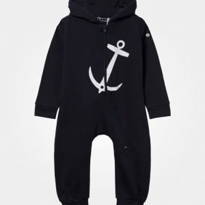 Emma Och Malena Baby One-Piece Anchor Navy Kokopuku