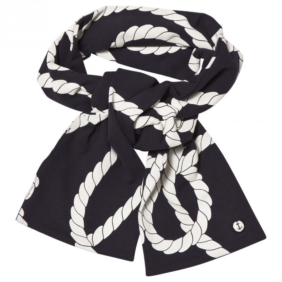 Emma Och Malena Long Scarf Rope Navy Koristeellinen Huivi