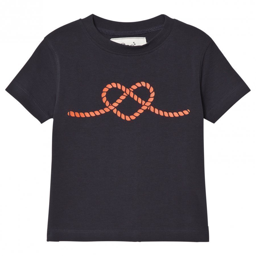 Emma Och Malena T-Shirt Rope Heart Navy T-Paita