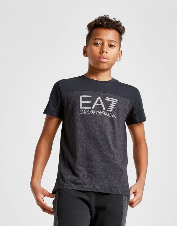 Emporio Armani Ea7 Colour Block T-Shirt Harmaa