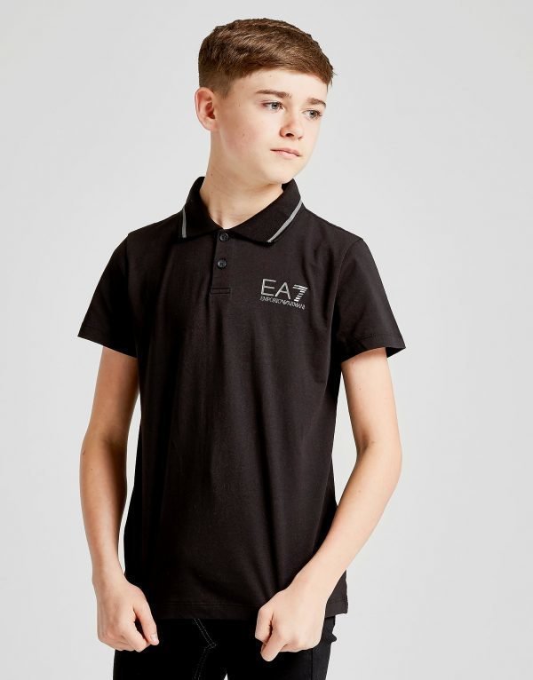 Emporio Armani Ea7 Core Logo Polo Shirt Musta